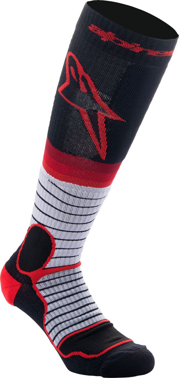 ALPINESTARS(MX) SOCK MX PRO BLK/GY/RED L 4701524-1215-L