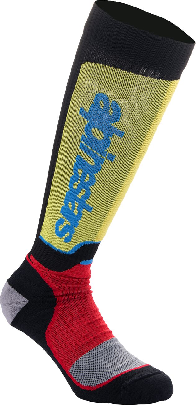 ALPINESTARS(MX) SOCK MX PLUS BLK/RED/BL S 4702324-1212-S