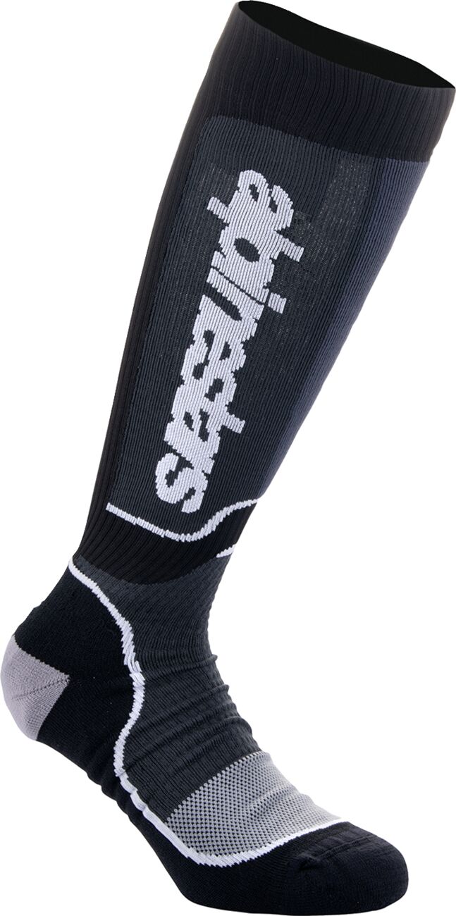 ALPINESTARS(MX) SOCK YTH MX+ BLACK/WHT 4742324-12-M/L