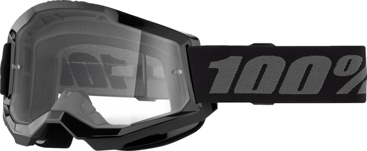 100% GOGGLE STRATA 2 BLACK CLR 50027-00013