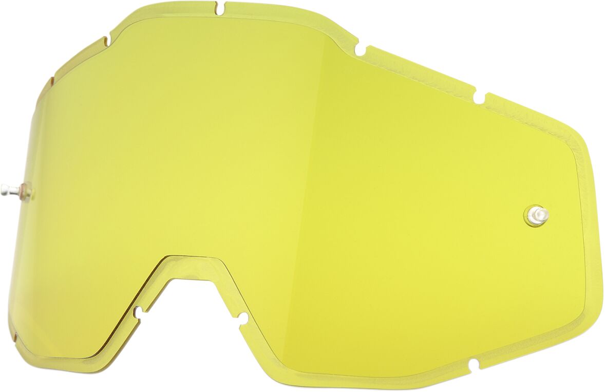 100% HD YELLOW ANTI-FOG INJECTED REPLACEMENT LENS FOR 100% GOGGLES 51004-014-02