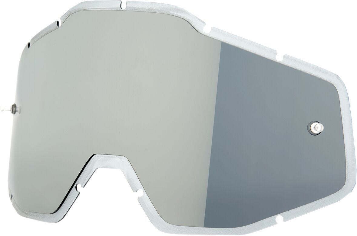 100% MIRROR SILVER FLASH/SMOKE ANTI-FOG INJECTED REPLACEMENT LENS FOR 100% GOGGLES 51004-028-02