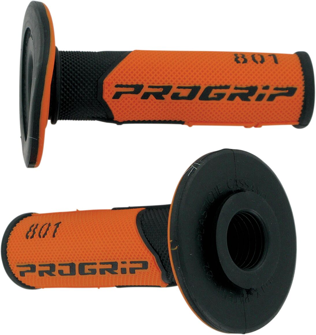 PRO GRIP GRIPS DOUBLE DENSITY OFFROAD 801 CLOSED END BLACK/ORANGE PA080100NEAC