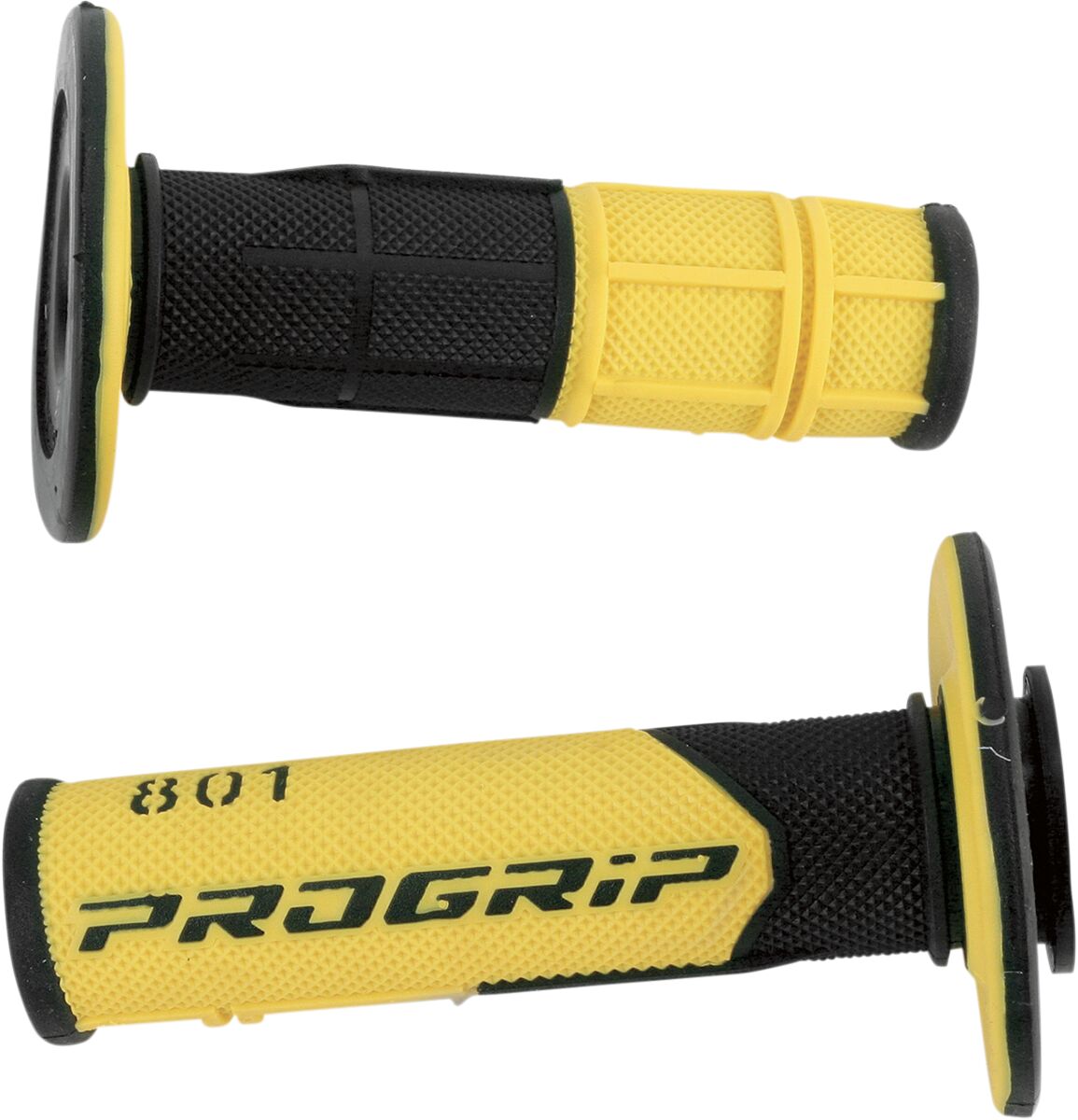 PRO GRIP GRIPS DOUBLE DENSITY OFFROAD 801 CLOSED END BLACK/YELLOW PA080100NEGI