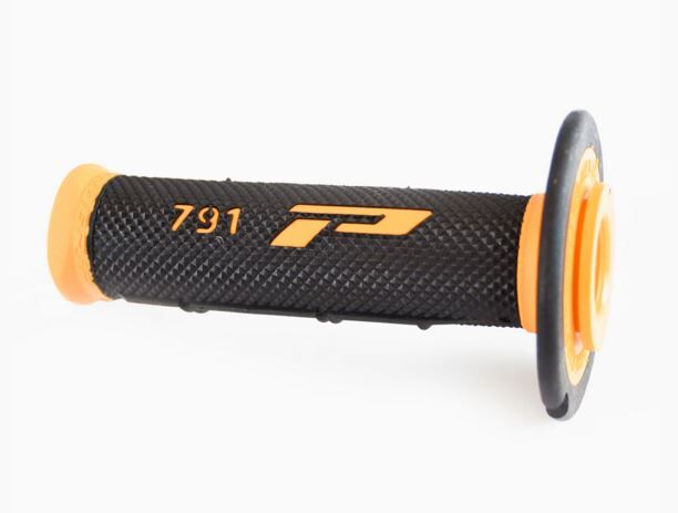 PRO GRIP GRIPS DOUBLE DENSITY OFFROAD 791 CLOSED END BLACK/ORANGE PA079100AC02