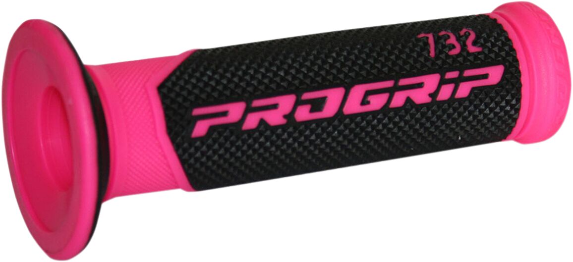 PRO GRIP GRIPS DOUBLE DENSITY ROAD 732 CLOSED END BLACK/FLUO PINK PA073200FX02