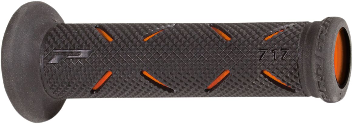 PRO GRIP GRIPS DOUBLE DENSITY ROAD 717 OPEN END BLACK/ORANGE PA0717OEAC02