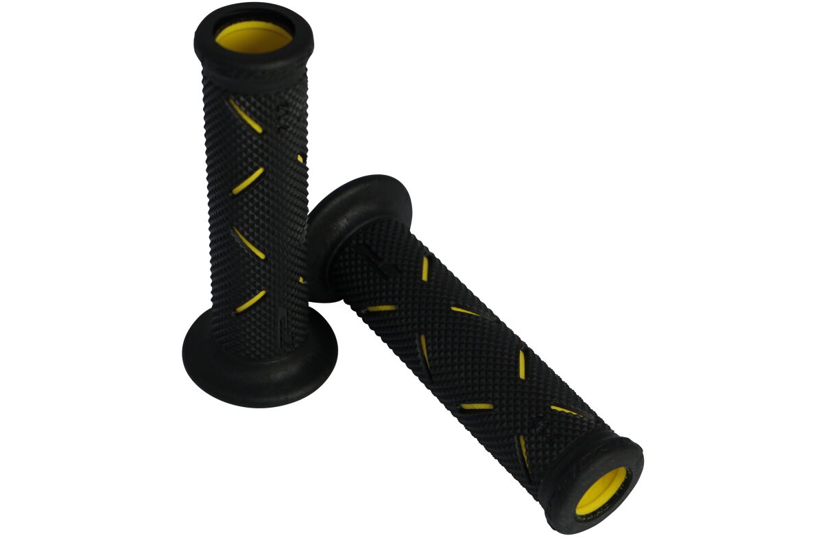 PRO GRIP GRIPS DOUBLE DENSITY ROAD 717 OPEN END BLACK/YELLOW PA0717OEGI02