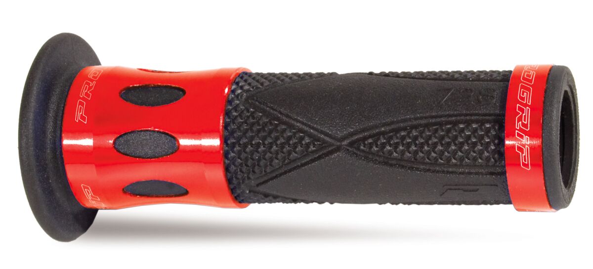 PRO GRIP GRIP ROAD 728 OPEN END ALUMINIUM RING BLACK/RED PA0728OECRRO