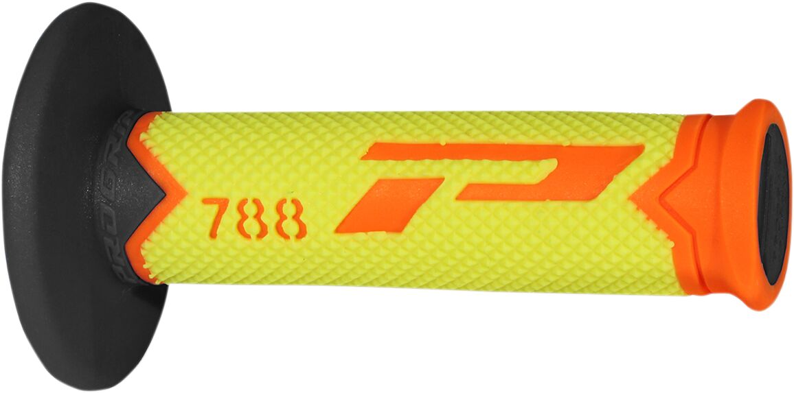 PRO GRIP GRIPS TRIPLE DENSITY OFFROAD 788 CLOSED END FLUO ORANGE/FLUO YELLOW/BLACK PA078800AFYN