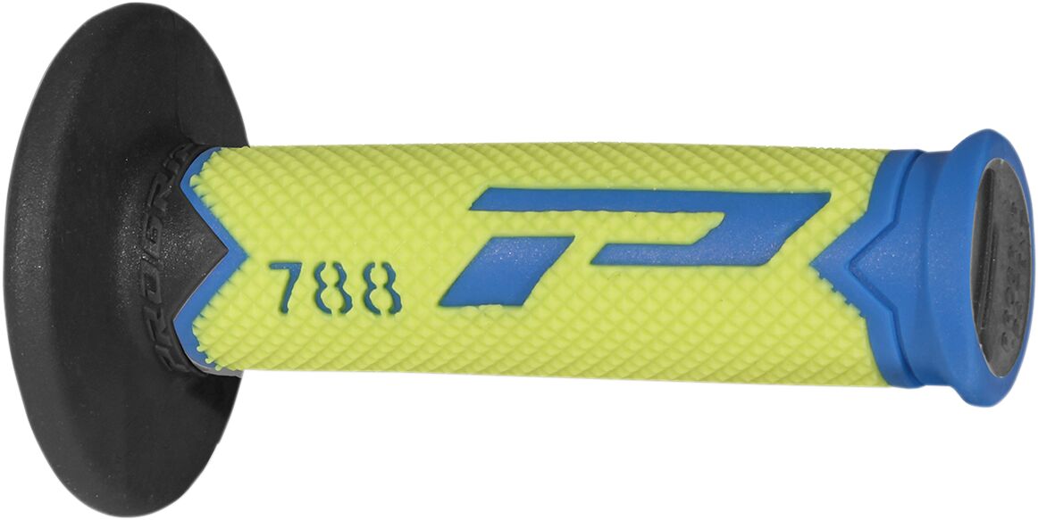 PRO GRIP GRIPS TRIPLE DENSITY OFFROAD 788 CLOSED END LGHT BLUE/FLUO YELLOW/BLACK PA078800AGFN