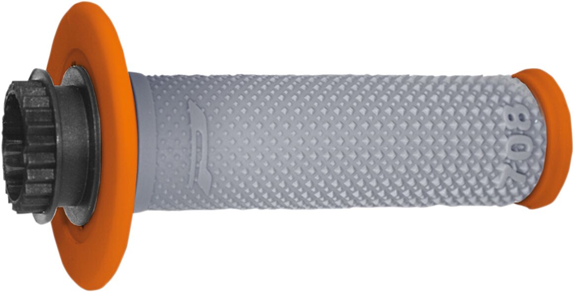 PRO GRIP 708 OFFROAD SINGLE DENSITY LOCK ON GRIPS ORANGE/GRAY PA070800ARGR