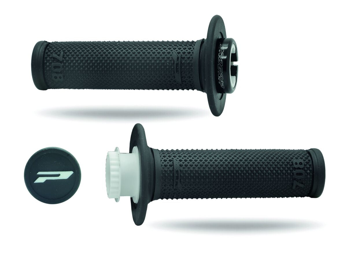 PRO GRIP GRIPS 708 LOCK ON BLACK PA070800-403