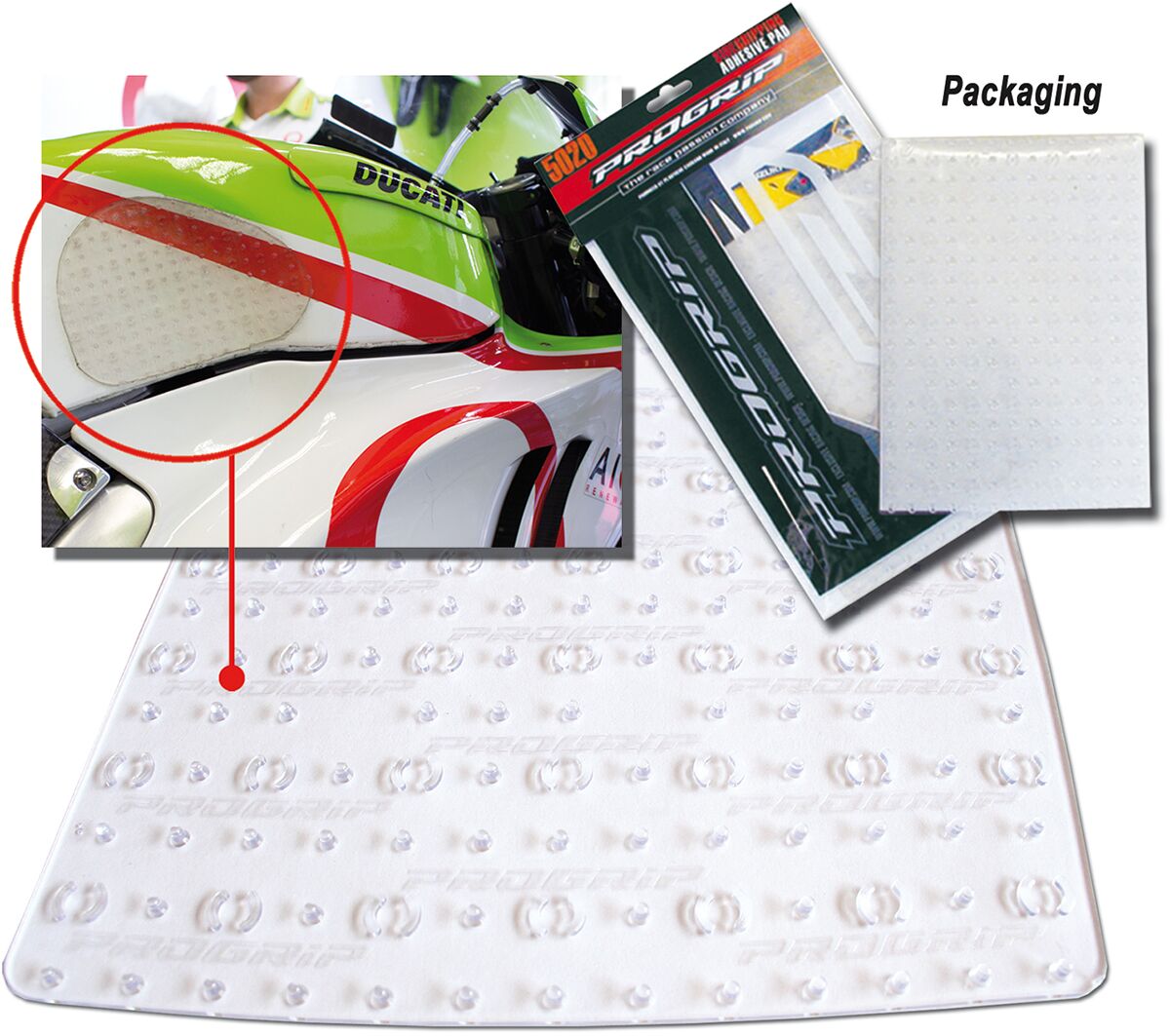 PRO GRIP SIDE GRIPPING PAD TRANSPARENT 5020 3-PACK SE5020TR