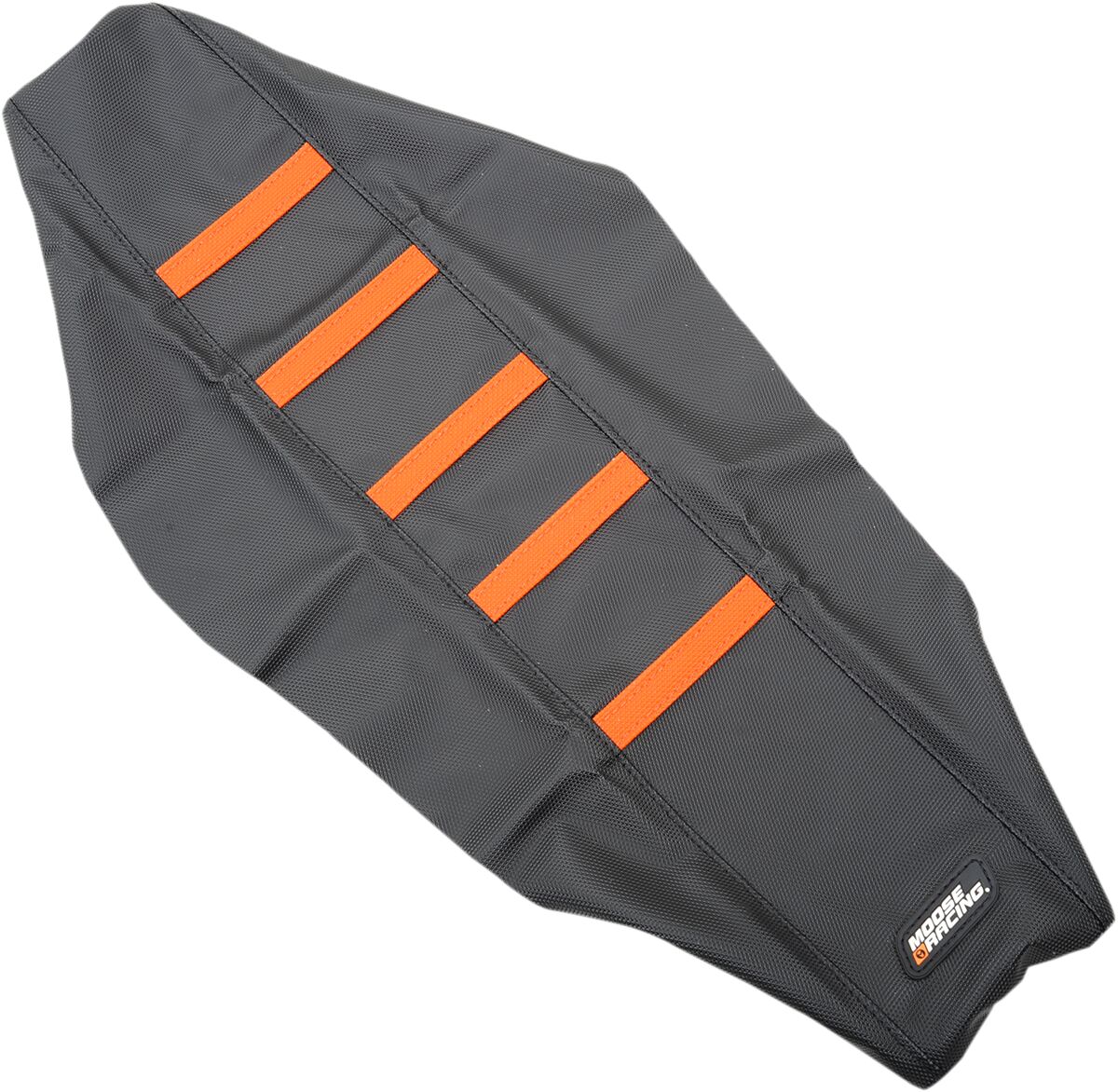 MOOSE RIBBED SEAT COVER BLACK/ORANGE KTM25015-336RT
