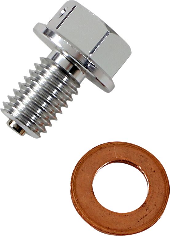 MOOSE DRAIN PLUG MAGNETIC SLVR T14-2081S