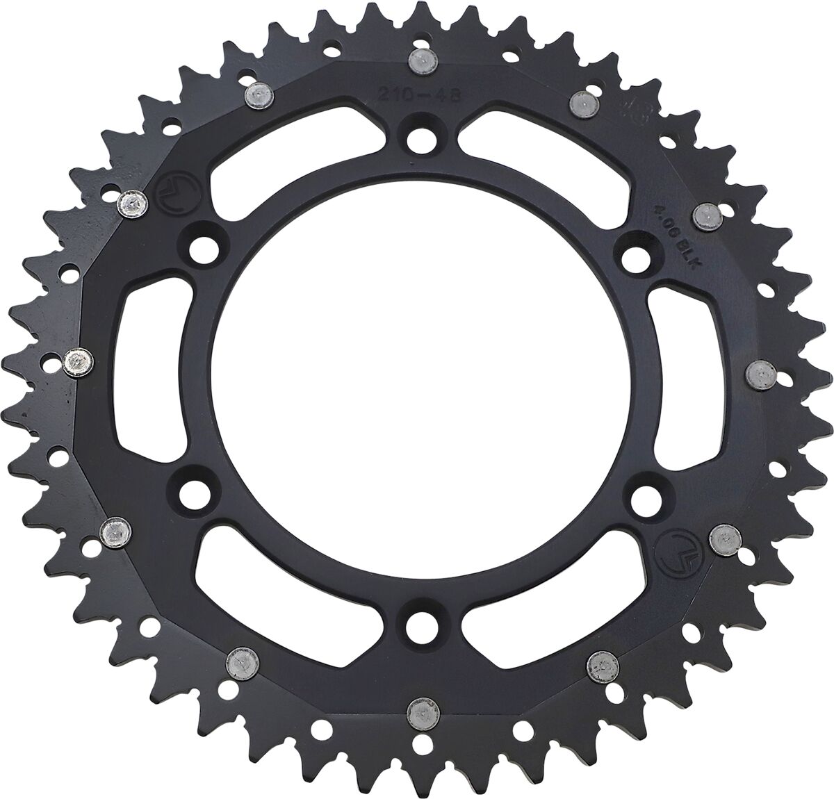 MOOSE REAR SPROCKET / 48 TEETH / 520 PITCH / BLACK/NATURAL / ALUMINIUM/STEEL 1210-210-48-10X