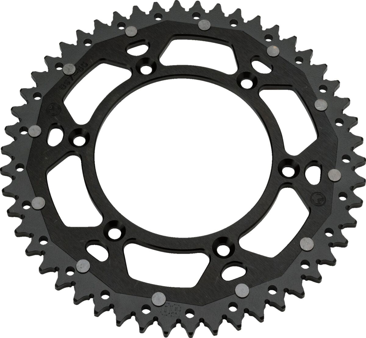 MOOSE REAR SPROCKET / 49 TEETH / 520 PITCH / BLACK/NATURAL / ALUMINIUM/STEEL 1210-210-49-10X