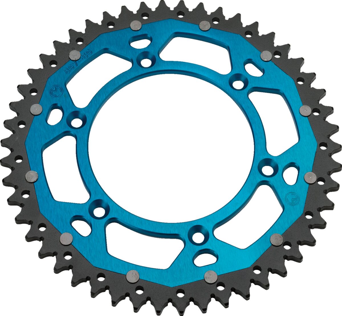 MOOSE REAR SPROCKET / 50 TEETH / 520 PITCH / BLUE/NATURAL / ALUMINIUM/STEEL 1210-251-50-12X