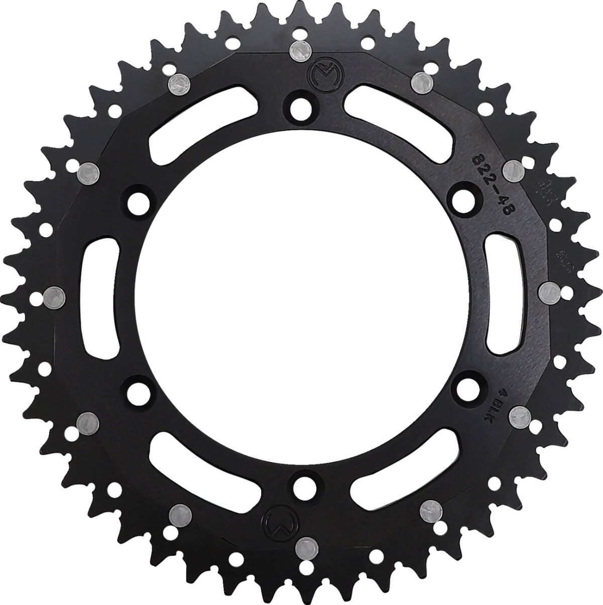 MOOSE REAR SPROCKET / 48 TEETH / 520 PITCH / BLACK/NATURAL / ALUMINIUM/STEEL 1210-822-48-10X