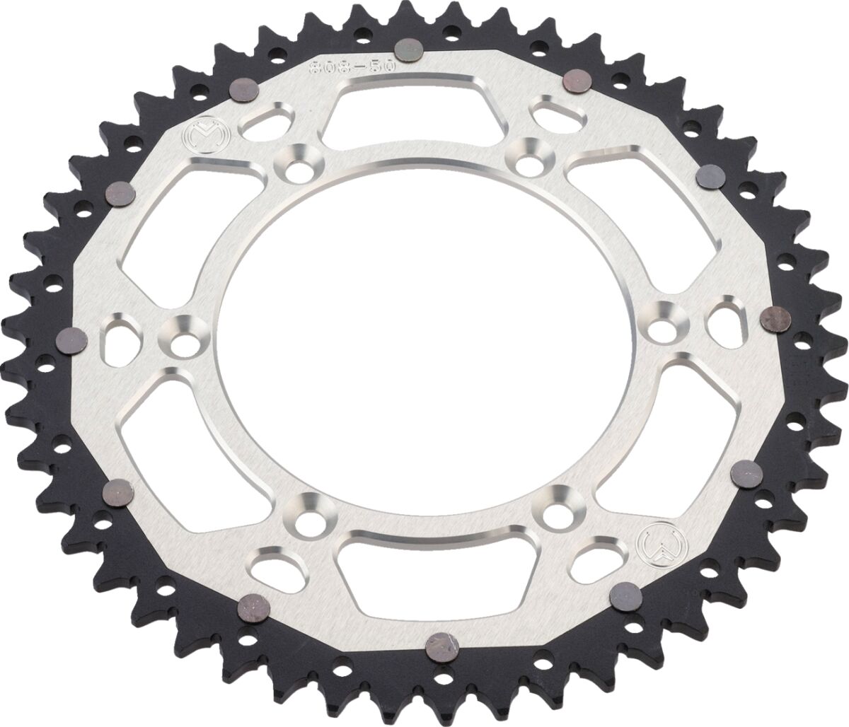 MOOSE REAR SPROCKET / 50 TEETH / 520 PITCH / SILVER/NATURAL / ALUMINIUM/STEEL 1210-897-50-11X