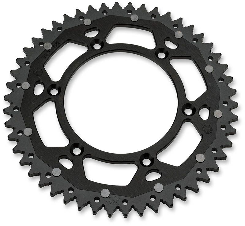 MOOSE REAR SPROCKET / 48 TEETH / 520 PITCH / BLACK/NATURAL / ALUMINIUM/STEEL 1210-BET-48-10X