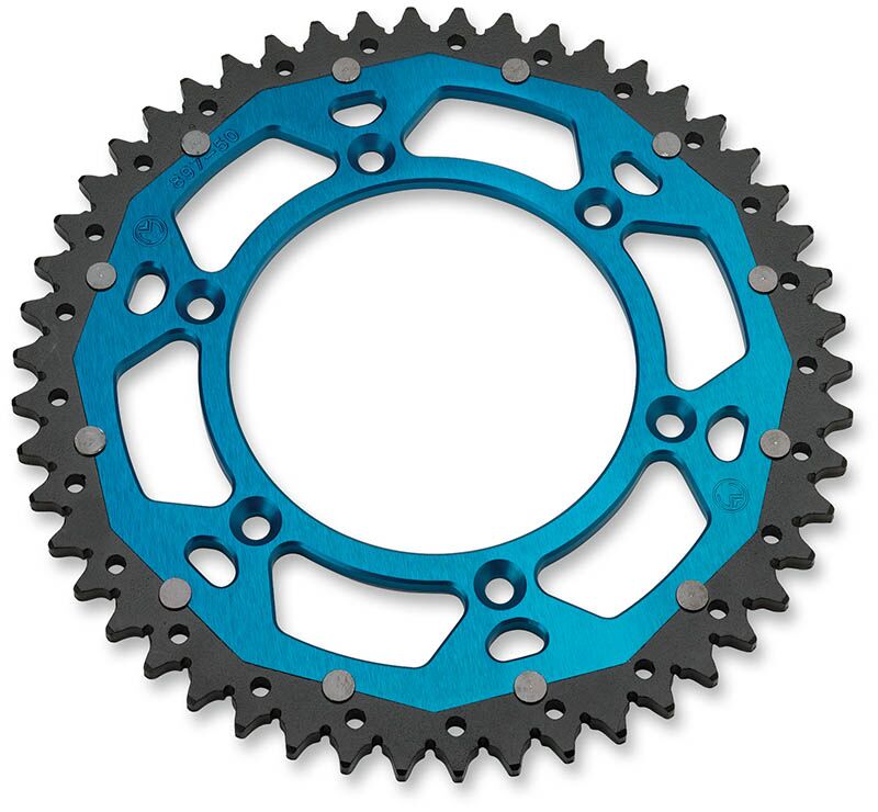 MOOSE REAR SPROCKET / 48 TEETH / 520 PITCH / BLUE|NATURAL / ALUMINUM|STEEL 1210-897-48-12X