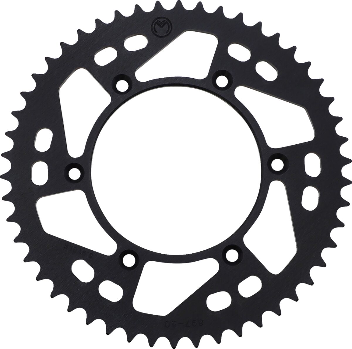 MOOSE REAR SPROCKET 50 TEETH ALUMINIUM BLACK 1211-897-50-10
