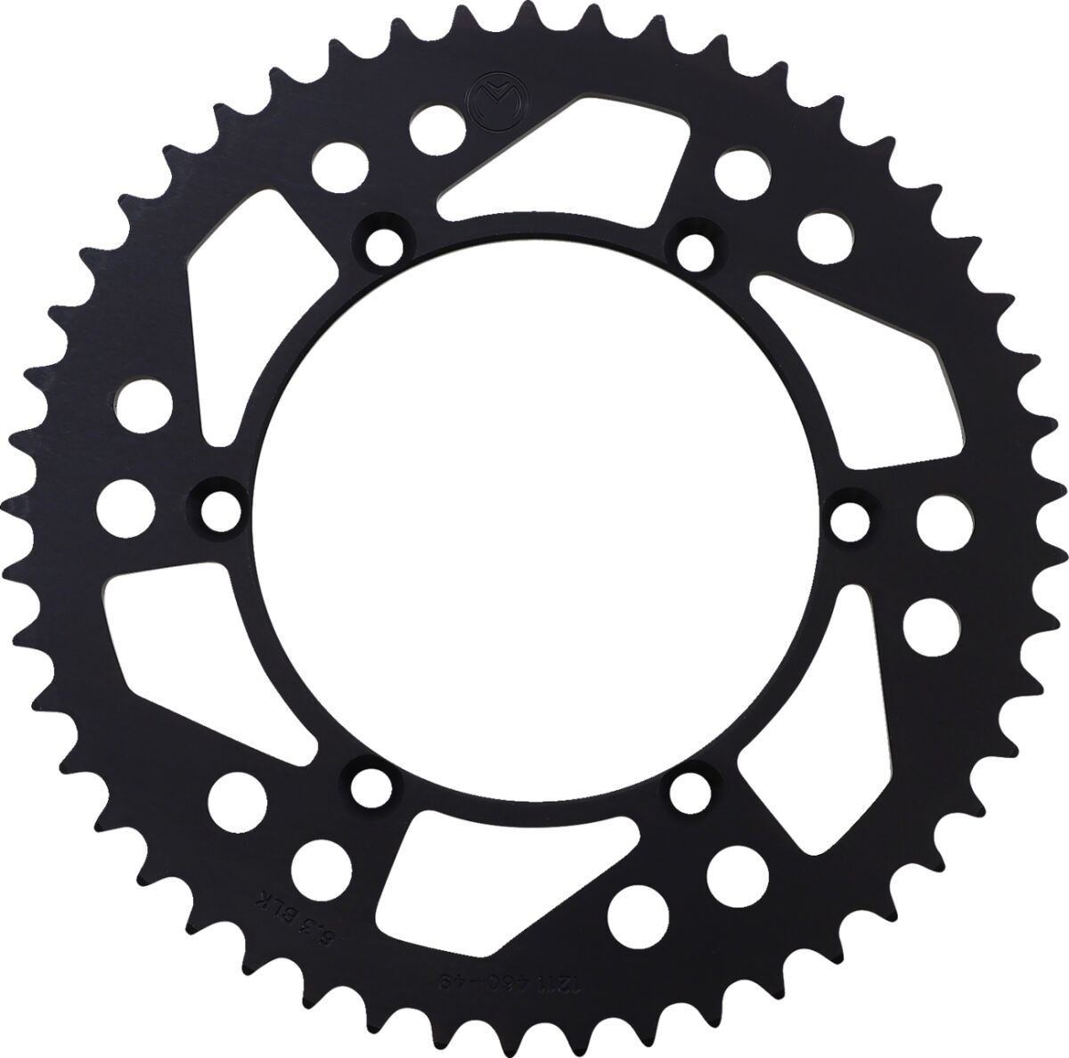 MOOSE REAR SPROCKET 49 TEETH ALUMINIUM BLACK 1211-460-49-10