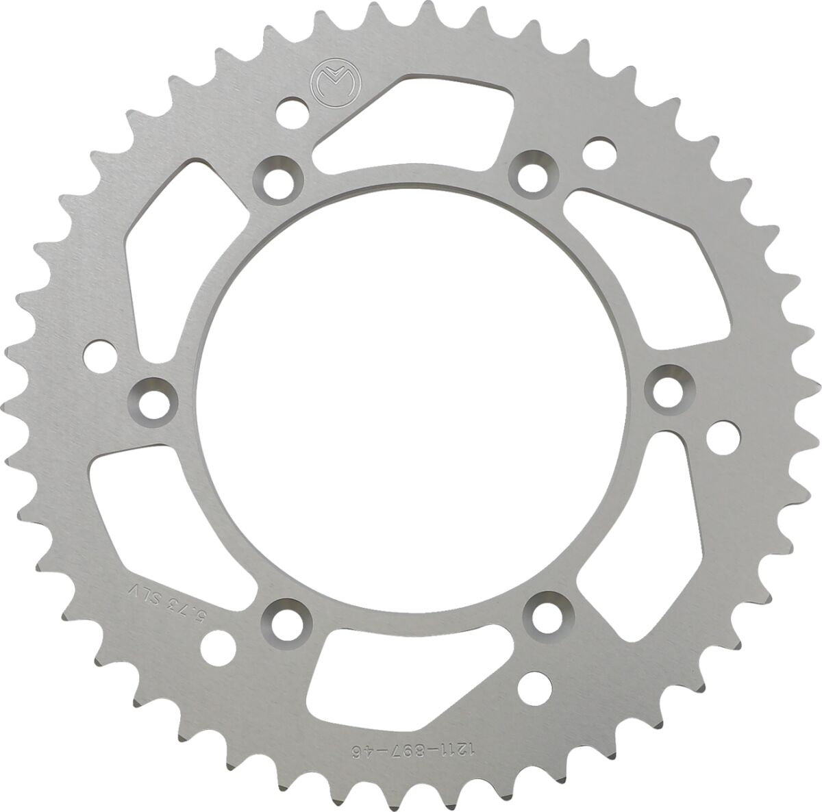 MOOSE REAR SPROCKET 46 TEETH ALUMINIUM SILVER 1211-897-46-11