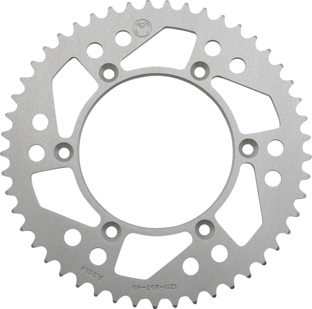 MOOSE REAR SPROCKET 49 TEETH ALUMINIUM SILVER 1211-897-49-11