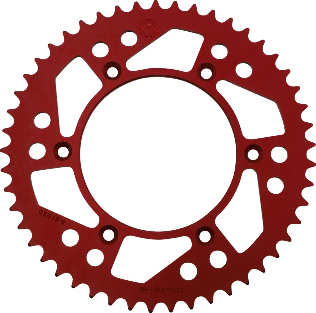 MOOSE REAR SPROCKET 49 TEETH ALUMINIUM RED 1211-210-49-13