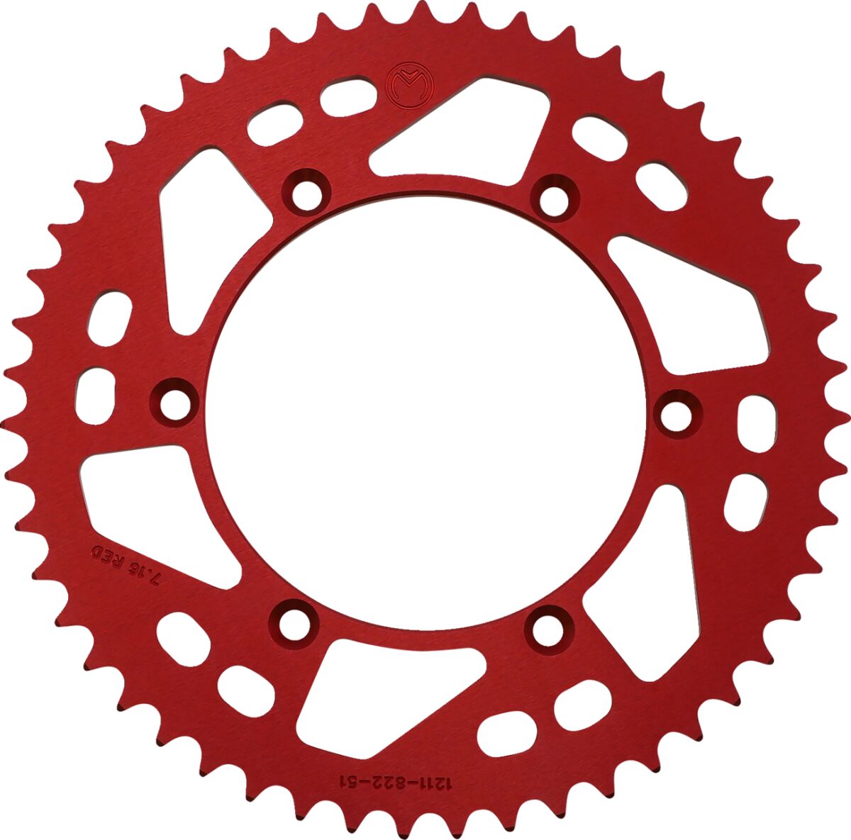MOOSE REAR SPROCKET 51 TEETH ALUMINIUM RED 1211-822-51-13