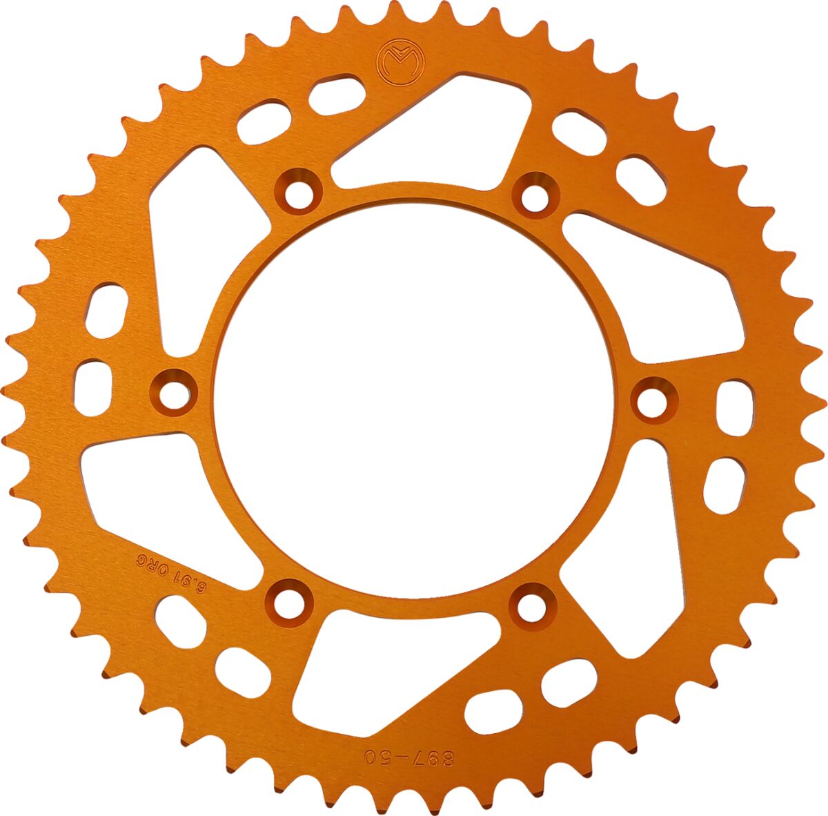 MOOSE REAR SPROCKET 50 TEETH ALUMINIUM ORANGE 1211-897-50-14