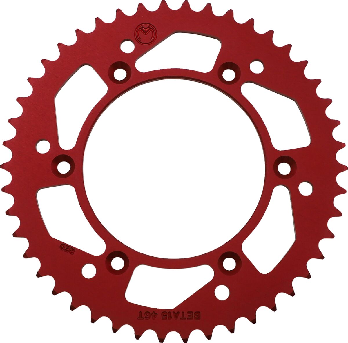 MOOSE REAR SPROCKET / 46 TEETH / 520 PITCH / RED / ALUMINUM 1211-BET-46-13