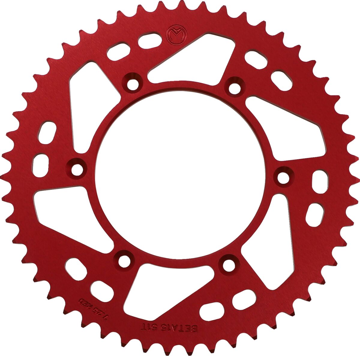 MOOSE REAR SPROCKET / 51 TEETH / 520 PITCH / RED / ALUMINUM 1211-BET-51-13
