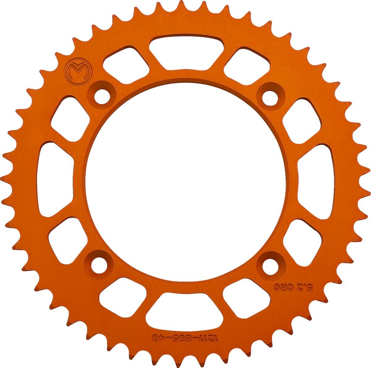 MOOSE REAR SPROCKET / 49 TEETH / 428 PITCH / ORANGE / ALUMINUM 1211-895-49-14