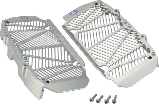 Moose Radiator Braces Silver Triumph MX 12-2024