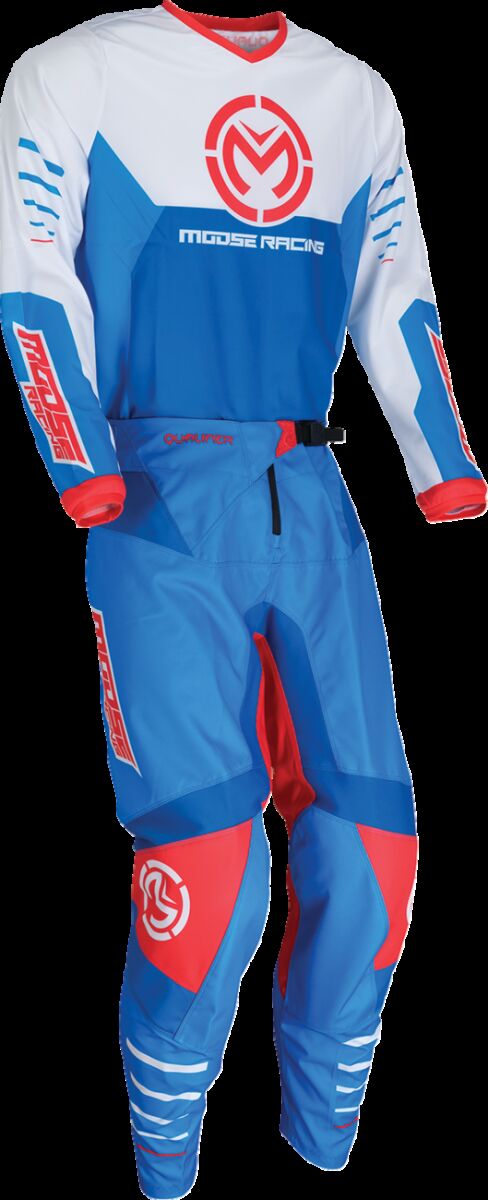 Moose Racing JERSEY QUALIFIER RED/WHITE/BLUE LG 2910-8177
