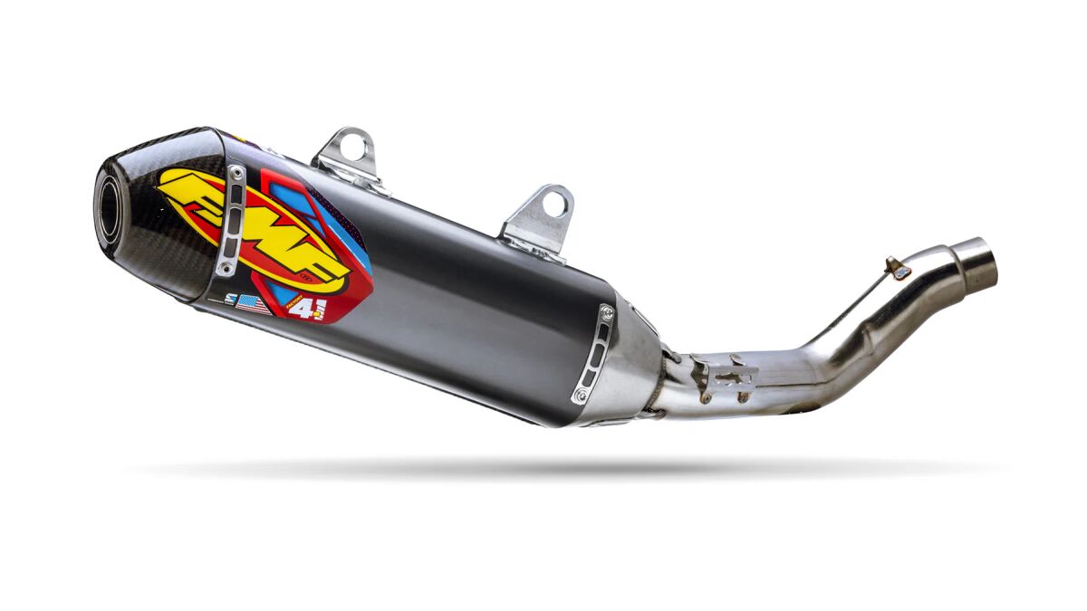 FMF FACTORY 4.1 RCT ALUMINUM S/S SLIP-ON MUFFLER W/ CARBON END CAP 044473