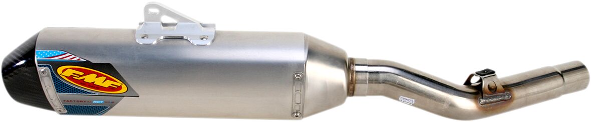 FMF FACTORY 4.1 RCT SLIP-ON MUFFLER S/S ALUMINUM & CARBON NATURAL KAWASAKI 042290