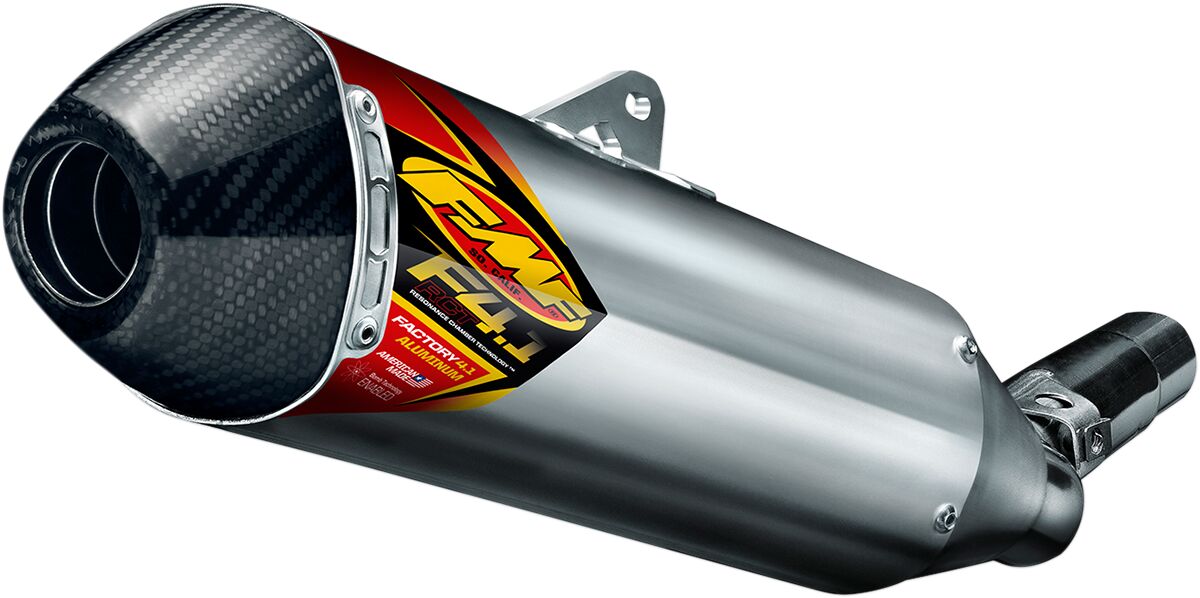 FMF FACTORY 4.1 RCT SLIP-ON MUFFLER S/S ALUMINUM & CARBON NATURAL KTM 045558