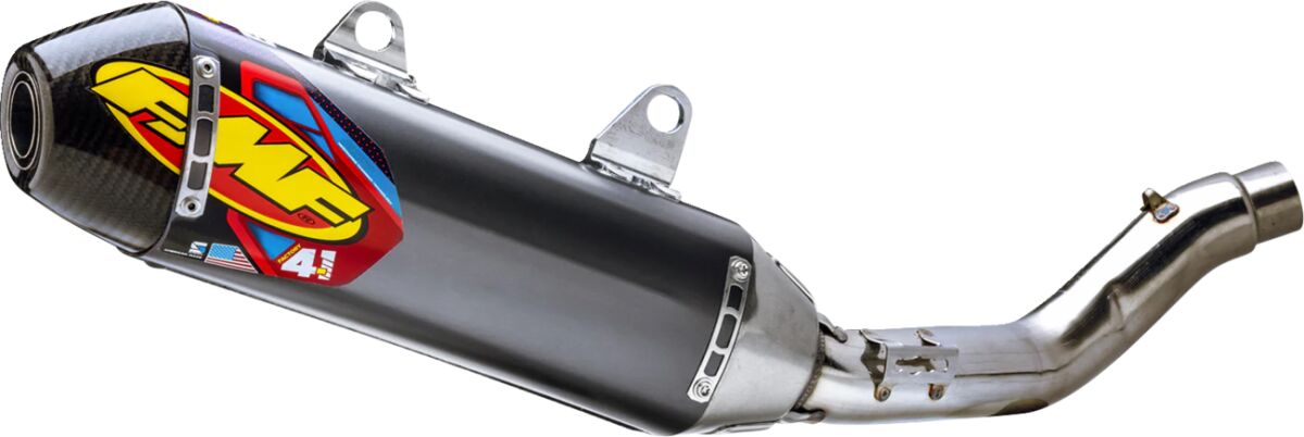 FMF Factory 4.1 RCT Slip-On Muffler with Carbon Cap - Aluminum - KX 250 F 042411