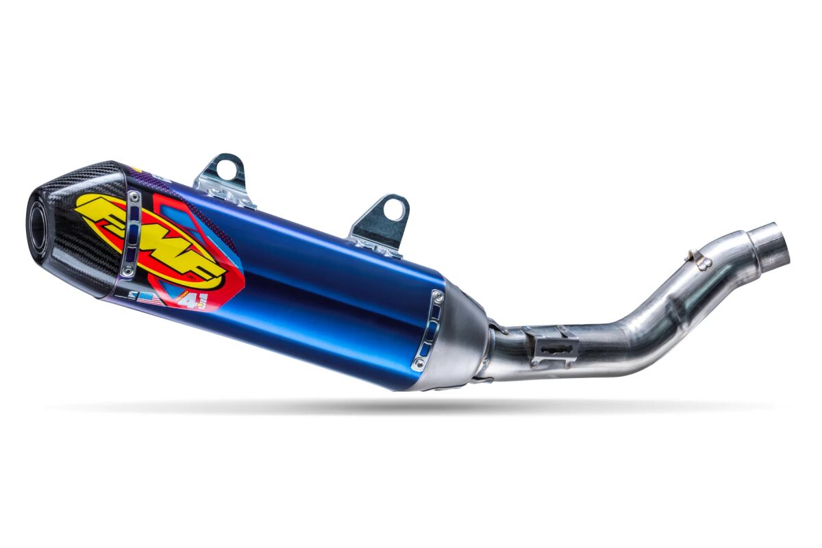 FMF FACTORY 4.1 RCT TITANIUM SLIP-ON MUFFLER W/ CARBON BLACK END CAP 045700