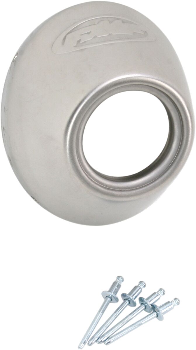 FMF POWERCORE 4 /Q4 /TI-PC STAINLESS STEEL SLASH CUT END CAP 040635
