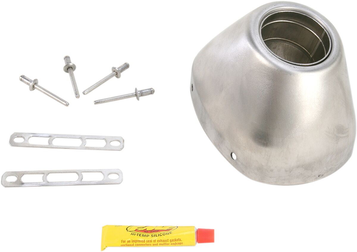 FMF FACTORY 4.1 RCT STAINLESS STEEL END CAP KIT 040641