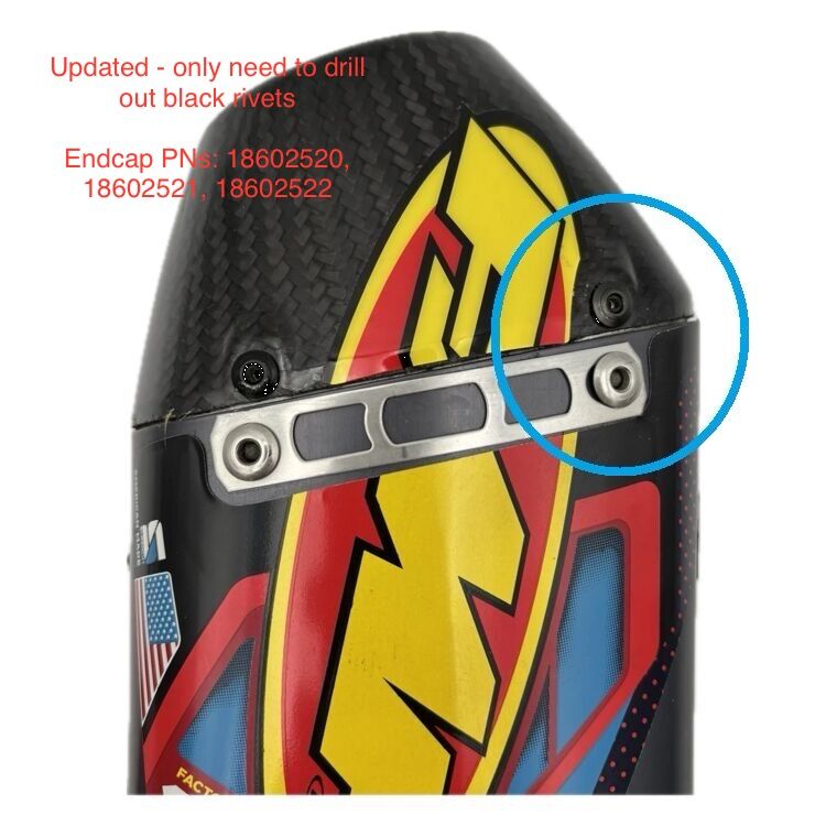 FMF END CAP CARBON NEW EXTERNAL RCT BLACK/RED 040695