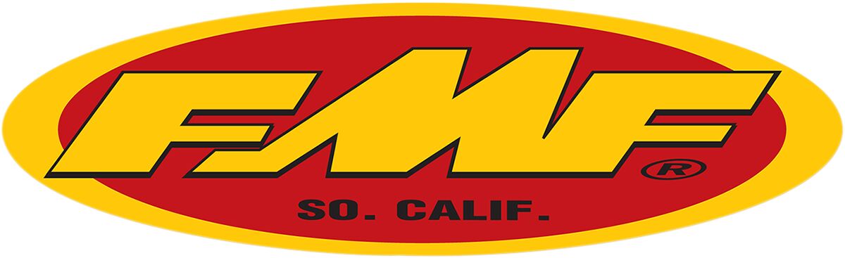 FMF FMF OVAL TRAILER STICKER 58,4 CM (23") YELLOW/RED 010594