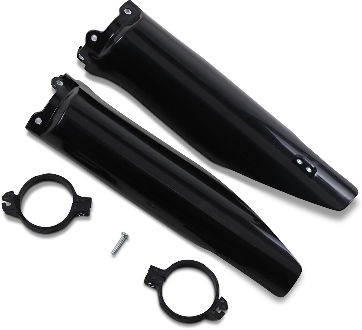 UFO FORK SLIDER PROTECTORS KAWASAKI KX125/250/KFX250 BLACK KA03760#001