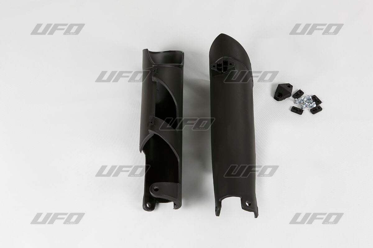 UFO FORK SLIDER PROTECTORS HUSQVARNA TC/TE/FE/FC BLACK HU03356@001